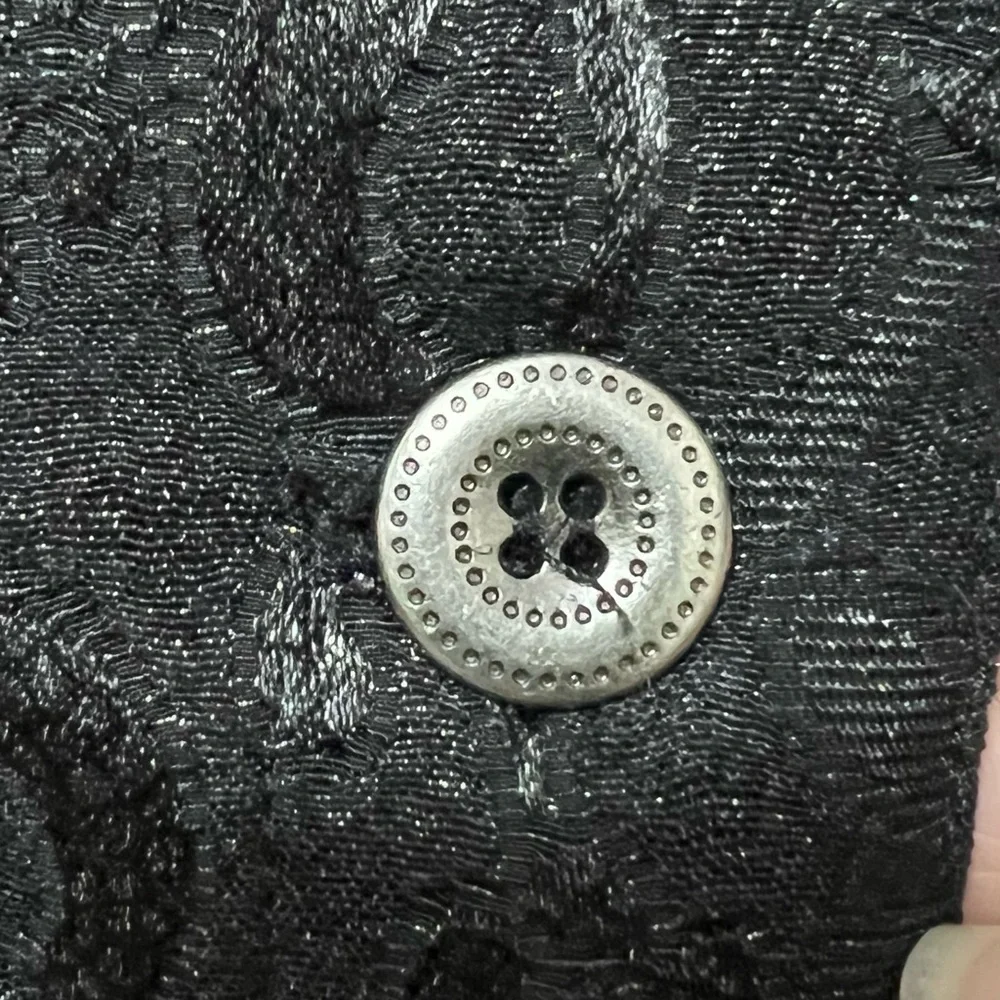 Ruby Rd. Black Textured Jacket Chic Whimsygoth - Picture 3 of 11